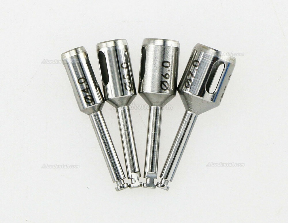 Dental Implant Abutment Surgical Tissue Punch 4 Pieces Set Surgical Drills Tools